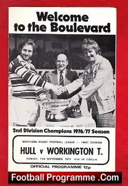 Hull Rugby v Workington Town 1977 – Northern Rugby