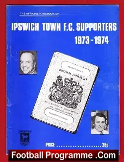 Ipswich Town Supporters Hand Book 1973 - 1974 - football memorabilia