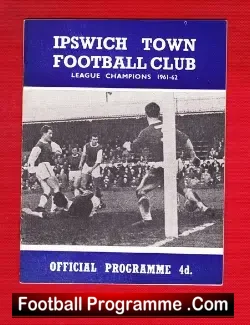 Ipswich Town v Arsenal 1964 - football programme