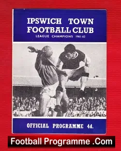 Ipswich Town v Blackburn Rovers 1963 - football programme
