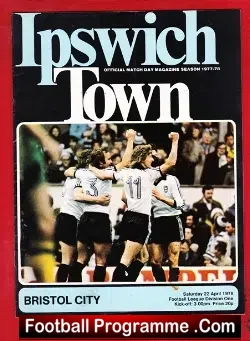 Ipswich Town v Bristol City 1978 - football programme
