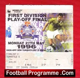 Leicester City v Crystal Palace 1996 1st Division Playoff Final