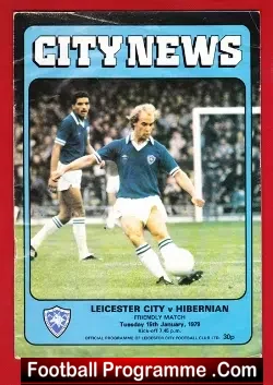 Leicester City v Hibernian Hibs 1979 – George Best For Hibs