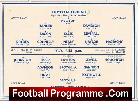 Leyton v Notts County 1948