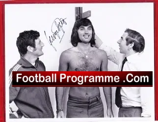 Manchester United George Best Signed Photograph Picture Weigh In - football memorabilia