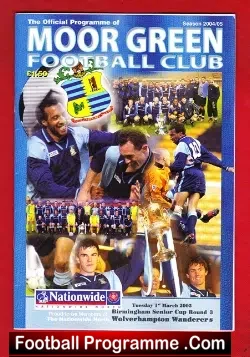 Moor Green v Wolves 2005 - Birmingham Senior Cup - football programme