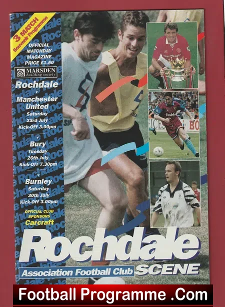 Rochdale v Manchester United 1994 - Senior Cup