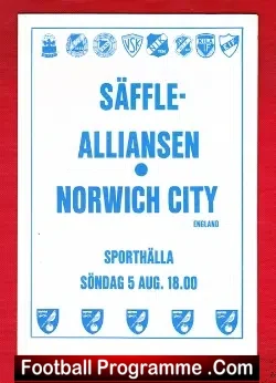 Saffle Alliansen v Norwich City 1984 – Sweden