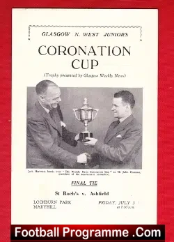 St Roch’s v Ashfield 1953 – Coronation Cup Final