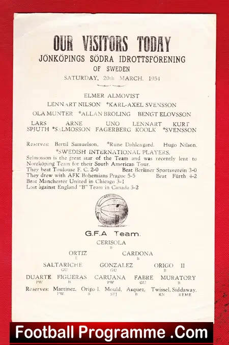 Stafford Rangers v Hyde United 1955 – Cheshire League