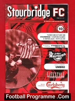 Stourbridge v Stafford Rangers 1999 - football programme