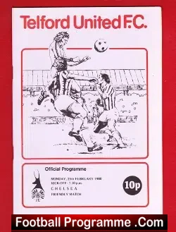 Telford United v Chelsea 1980 – Friendly Match