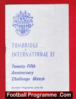 Tonbridge v International XI 1973 – 25th Anniversary