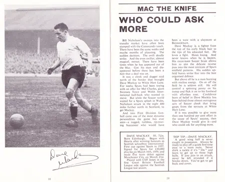 Tottenham Hotspur Official Spurs Publication Of The Players 1961