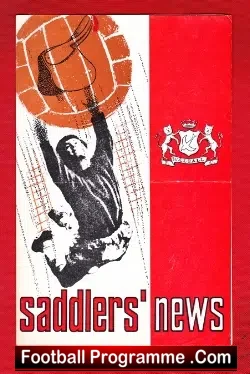 Walsall v Birmingham City 1966 - Friendly Match - football programme