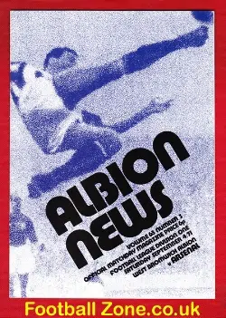 West Bromwich Albion v Arsenal 1971 - football programme