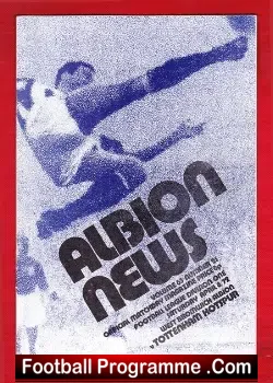 West Bromwich Albion v Tottenham 1972