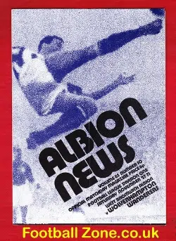 West Bromwich Albion v Wolves 1971 - football programme