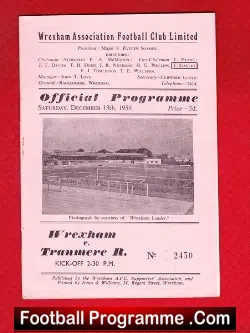 Wrexham v Tranmere Rovers 1958