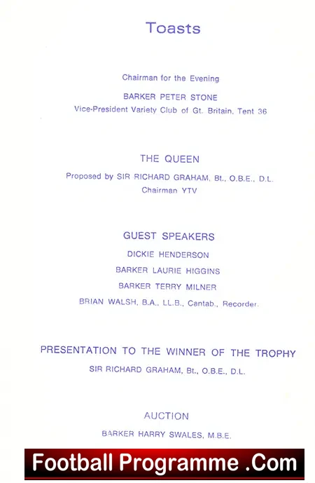Yorkshire Television Variety Club GB Sportsman Of The Year 1976