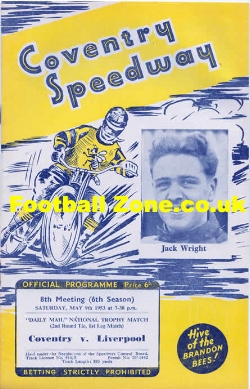 Coventry Speedway v Liverpool 1953