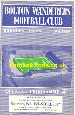 Bolton Wanderers v Stoke City 1958 - FA Cup - Munich Tribute