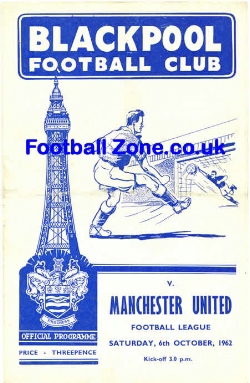 Blackpool v Manchester United 1962