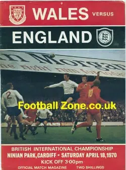 Wales v England 1970