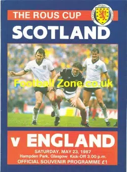 Scotland v England 1987 - Hampden Park