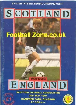 Scotland v England 1984 - Gary Lineker First Match