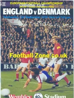England v Denmark 1979