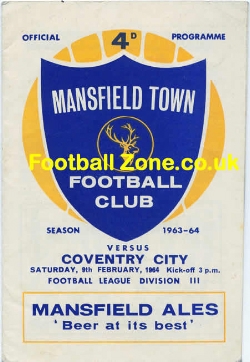 Mansfield Town v Coventry City 1964