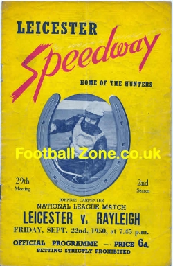 Leicester Speedway v Rayleigh 1950