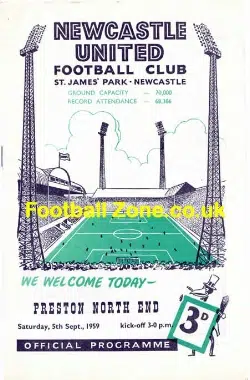 Newcastle United v Preston 1959