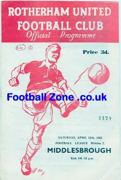 Rotherham United v Middlesbrough 1963