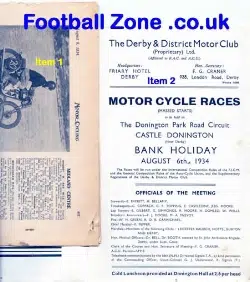 Donington Park Motor Cycle Grand Prix 1934