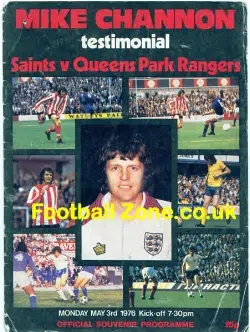 Mike Channon Benefit Match Testimonial Southampton 1976