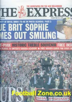 Manchester United Treble Victory Paper – The Express