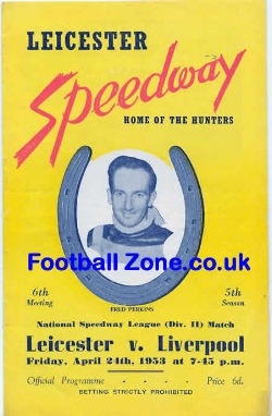 Leicester Speedway v Liverpool 1950