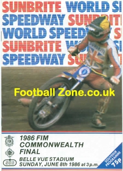 Belle Vue Speedway 1986 Championship British Commonwealth Final