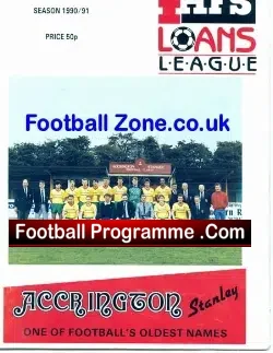 Accrington Stanley v Manchester City 1990 – Multi Autographed