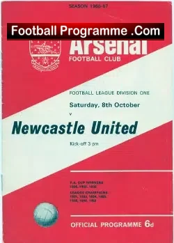 Arsenal v Newcastle United 1966