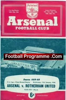 Arsenal v Rotherham United 1960