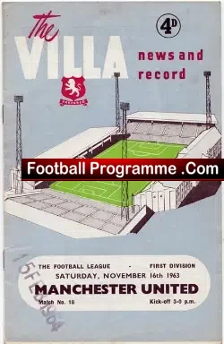 Aston Villa v Manchester United 1963
