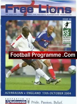 Azerbaijan v England 2004
