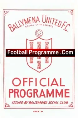 Ballymena United v Glenavon 1962 – Irish