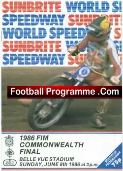 Belle Vue Speedway 1986 Championship British Commonwealth Final