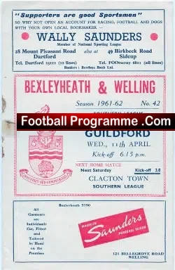 Bexleyheath Welling v Guildford City 1962
