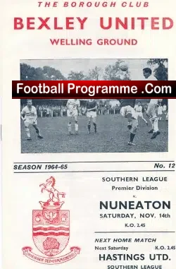 Bexleyheath Welling v Nuneaton 1964