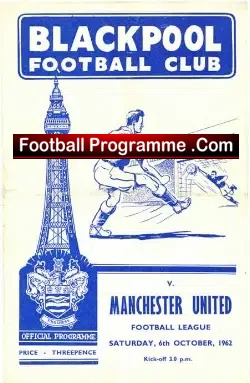 Blackpool v Manchester United 1962